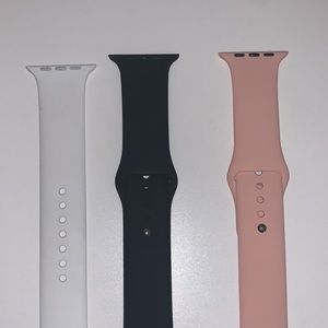 apple watch, series 3 with an additional watch bands.
